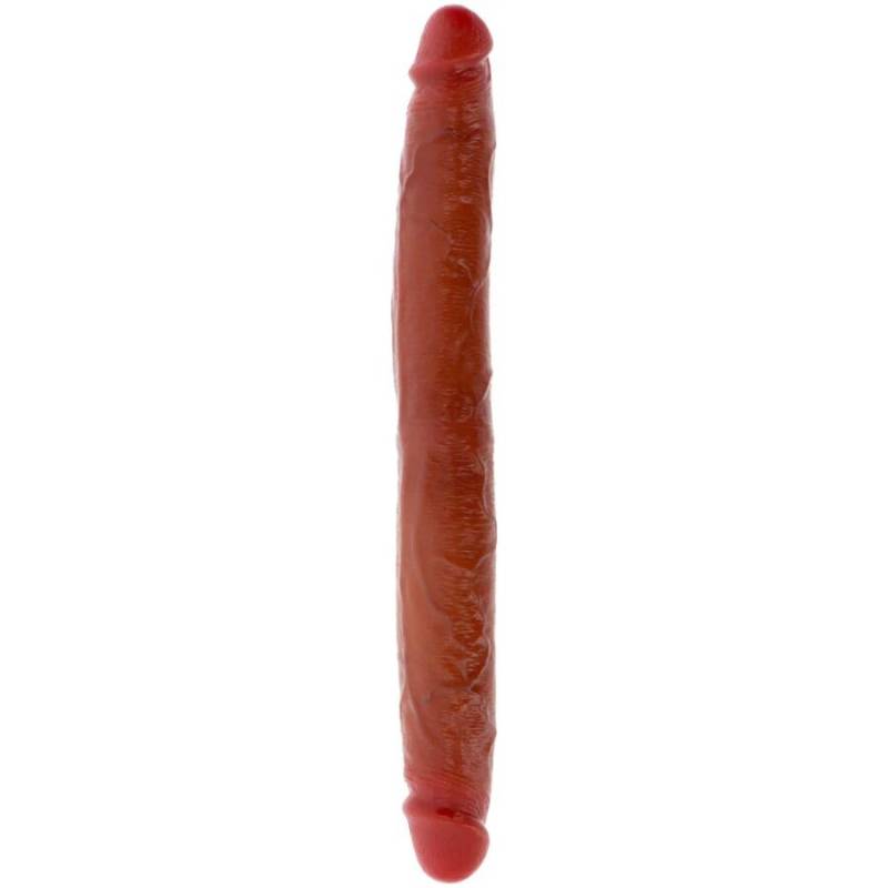 Get real - dildo doble dong de silicona caramelo 35 cm -  - 1
