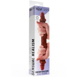 Get real - dildo doble dong de silicona caramelo 35 cm -  - 4