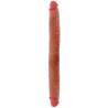 Doble dong Get Real Skin de 46 cm color caramelo