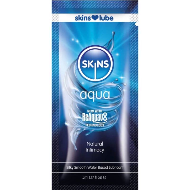 Skins - aqua lubricante base de agua monodosis 5 ml - - 1