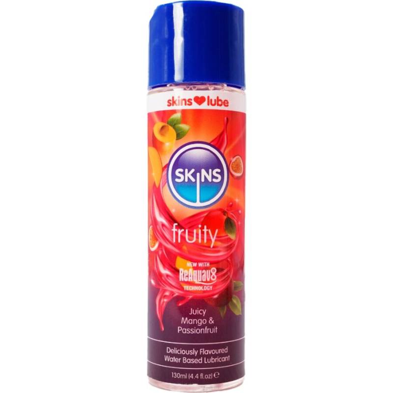 Skins - fruity lubricante base de agua mango & fruta pasión 130 ml - - 1