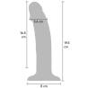 Medidas del Get Real: 19,5 cm, 16,5 insertables y 3,6 cm de diámetro