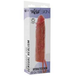 Get real - funda hydrated skin de silicona para pene caramelo 20 cm - - 5