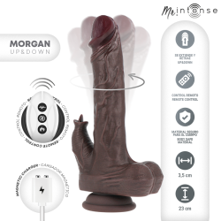Mr intense - morgan realístico multifunción con vibración, rotacion y up and down control remoto 23 cm -o- 3.5 cm - - 3