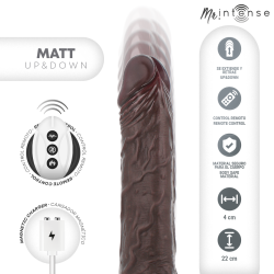 Mr intense - matt realistico multifunción con vibración up and down control remoto 22 cm -o- 4 cm - - 3