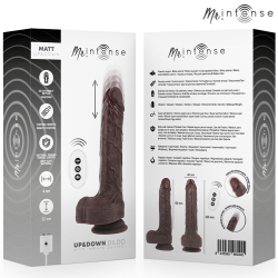 Mr intense - matt realistico multifunción con vibración up and down control remoto 22 cm -o- 4 cm - - 6