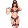 Chilirose - set tres piezas negro & rojo - 1
