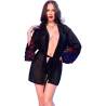 Chilirose - babydoll & tanga negro - 1