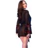 Chilirose - babydoll & tanga negro - 2