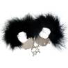 Adrien lastic - esposas metal con plumas negro - 5