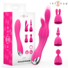 Intense Cher vibrador rosa con cuatro cabezales