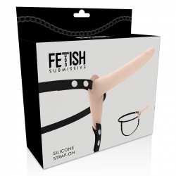 Fetish submissive arnés silicona flesh 15cm