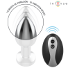 Intense - plug anal de metal vibrador con luces led y control remoto - talla m -  - 3