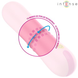 Intense - barbara vibrador con perlas giratorias