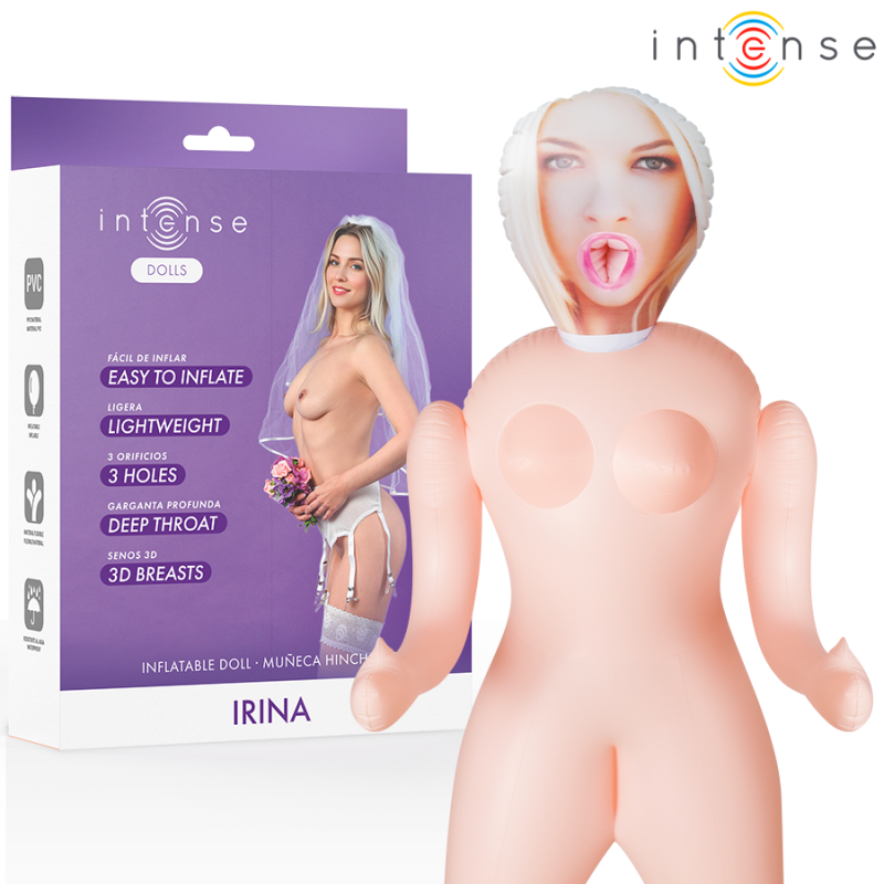 Intense dolls - irina muñeca hinchable con tres orificios - - 1