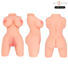 Torso Jesse visto de frente, de lado y de espaldas