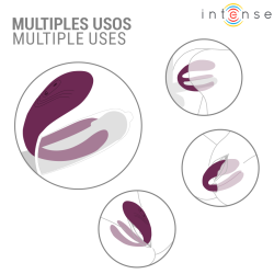 Intense - sandra vibrador & estimulador de pinzas con golpeteo control remoto - - 4