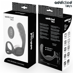 Addicted toys - anillo doble vibrador prostático control remoto - - 3