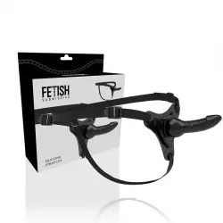 Fetish submissive arnés silicona negro realistic 16cm Fetish submissive arnés silicona negro realistic 16cm