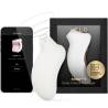 LELO SONA 3 blanco junto a su caja y la app de LELO