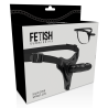 Fetish submissive arnés silicona negro realistic 16cm - 5