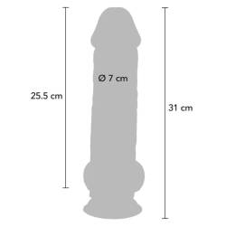 Get real - pene realístico deluxe con testículos extra grueso 31 cm - - 4