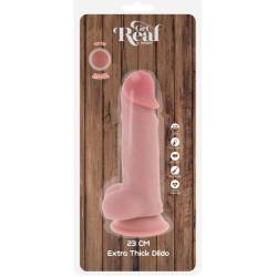 Get real - pene realístico deluxe con testículos extra grueso 23 cm - - 5
