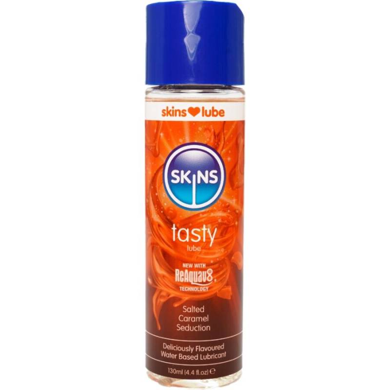 Skins - tasty lubricante base de agua caramelo salado 130 ml - - 1