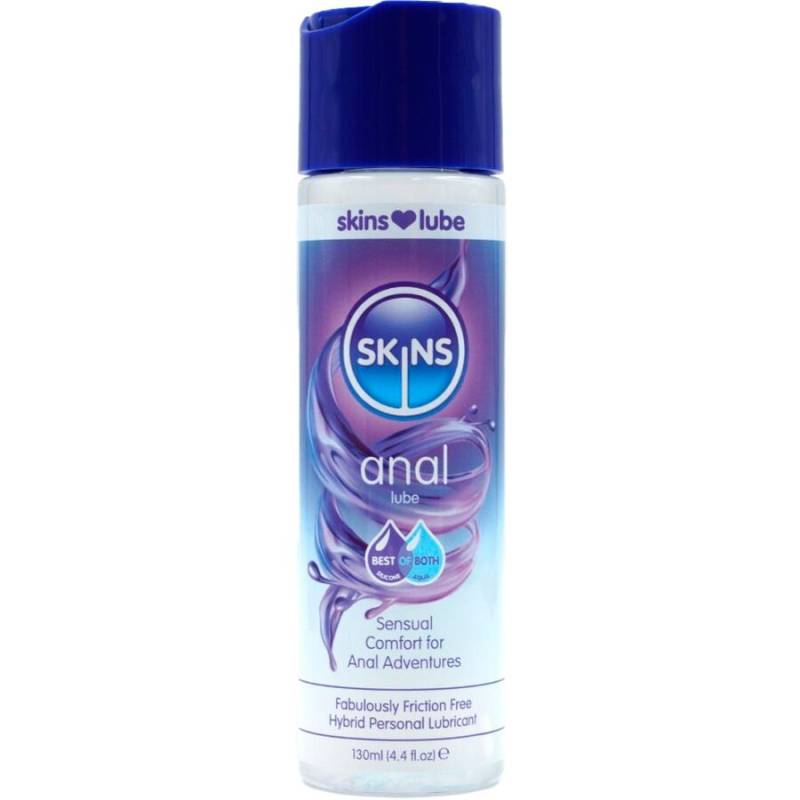 Skins - anal lubricante híbrido base de agua & silicona 130 ml - - 1