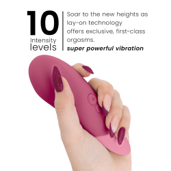 Womanizer - vibe vibrador lay-on silencioso rosa oscuro - - 5