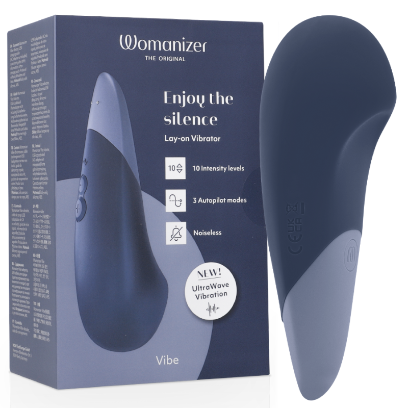 Womanizer - vibe vibrador lay-on silencioso azul oscuro - - 1