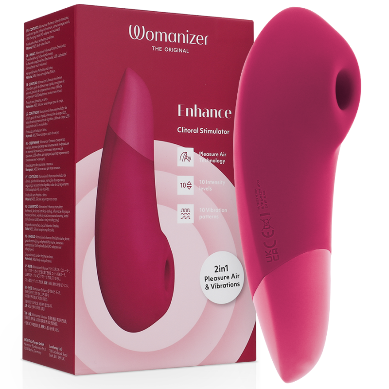 Womanizer - enhance estimulador de clitorís rosa vibrante -  - 1