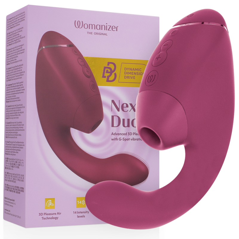Womanizer - duo next estimulador vibrador dual clítoris & punto·g rosa - - 1