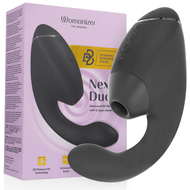 Womanizer - duo next estimulador vibrador dual clítoris & punto·g negro - - 1