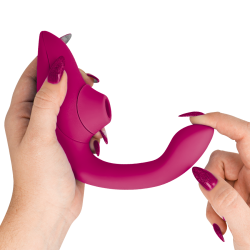 Womanizer - blend estimulador vibrador rabbit fucsia - - 4