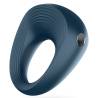 Satisfyer Power Ring, anillo vibrador recargable azul oscuro, en perspectiva
