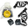 Inedit - kit bolsa organza ataduras negro -  - 1