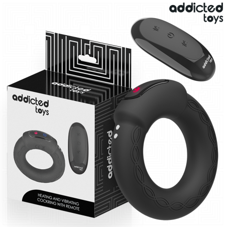 Addicted toys - anillo pene vibrador efecto calor control remoto - 1