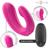 Intense Janet, estimulador dual rosa en forma de U con mando remoto