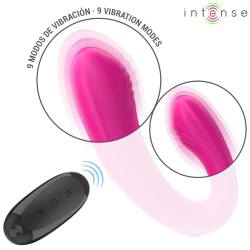 Intense - janet estimulador y vibrador dual en forma de u con control remoto rosa - - 4