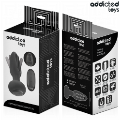 Addicted toys - plug anal con lengua vibradora y control remoto - - 7