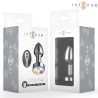 Intense - plug anal de metal vibrador con luces led y control remoto - talla m -  - 7