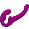 Dildo doble FUN FACTORY SHARE LITE morado visto de perfil