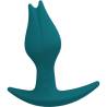 Fun Factory Bootie Fem verde en tres cuartos con el logotipo en la base