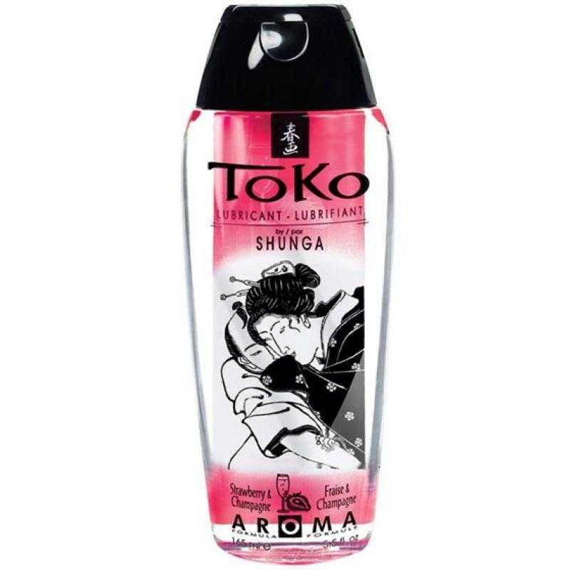 Shunga toko aroma lubricante fresas y champagne