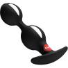 B-BALLS DUO negro en vista diagonal con base