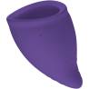 FUN CUP talla A morado oscuro vista desde el borde