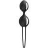 Vista frontal vertical de SMARTBALLS DUO negro con dos esferas