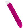 Vista diagonal de JOUPIE magenta con cuerpo fino, punta curva y tapa blanca