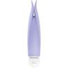 Vista frontal de VOLITA violeta con cuerpo alargado, extremo bifurcado y base blanca